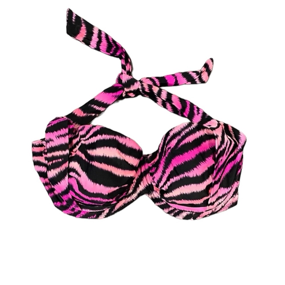 ⭐️4 for $10⭐️ Pink Zebra Print Bikini Top.